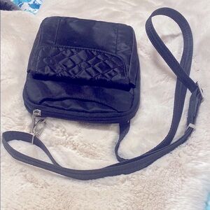 Travelon Black Nylon Crossbody Bag
